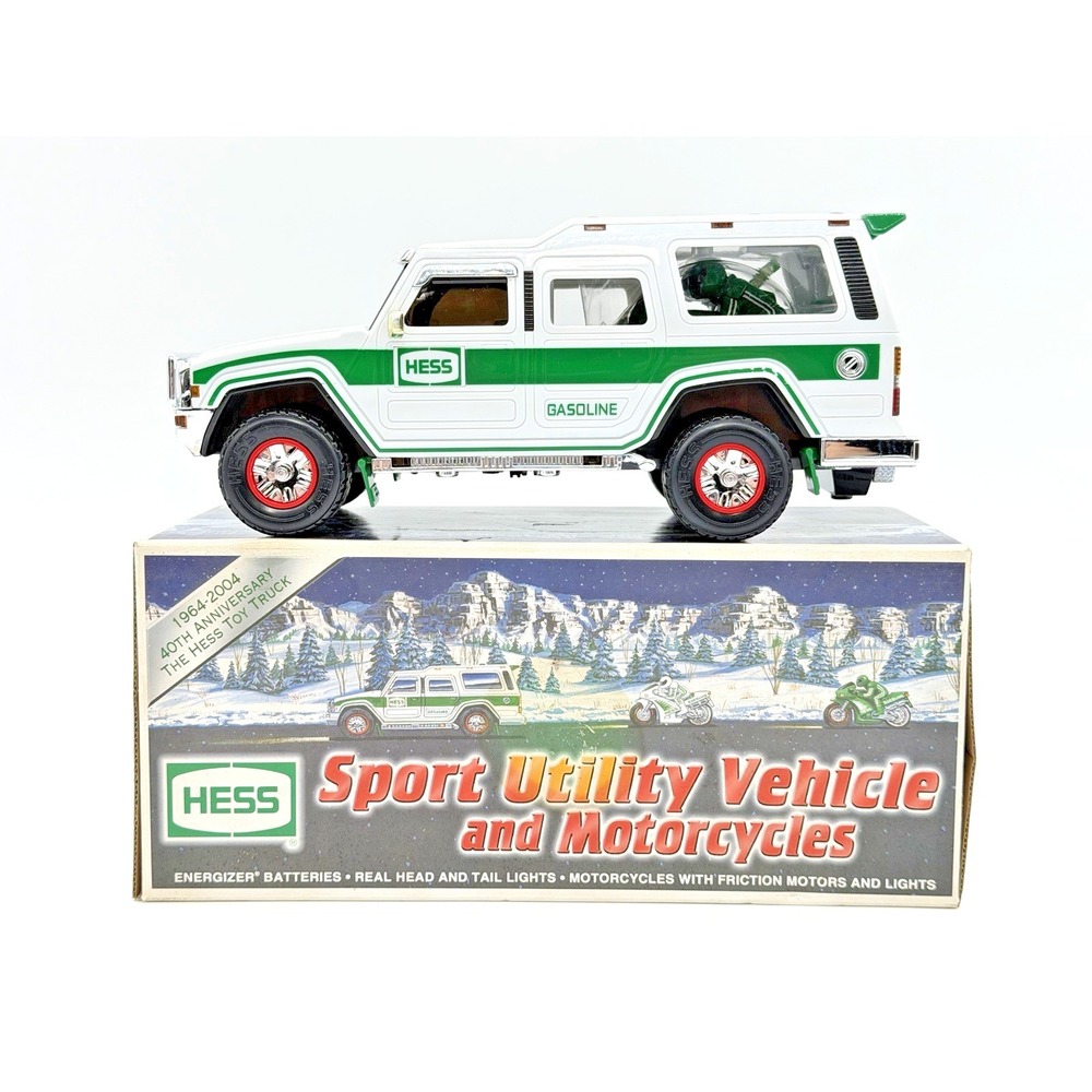 2004 Hess 40th Anniversary Sport Utility Vehicle & Motorcycles w/ Box